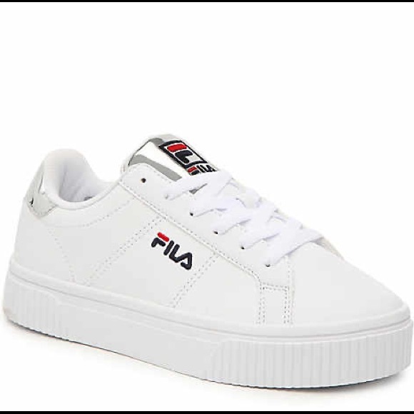 fila platform white sneakers